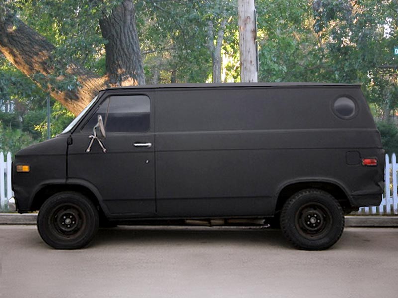 old black van