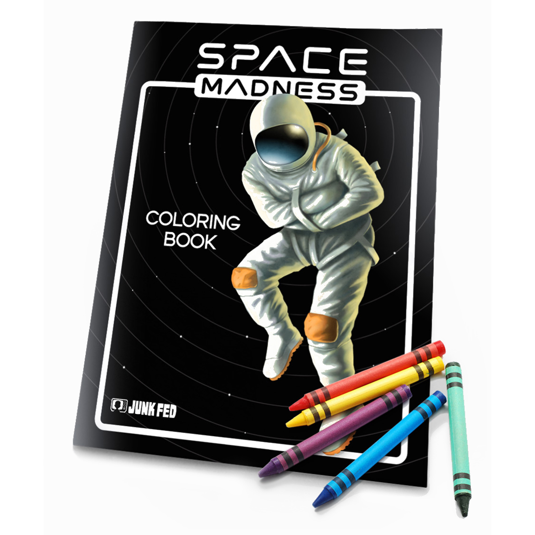 Space Madness coloring book by Junk Fed